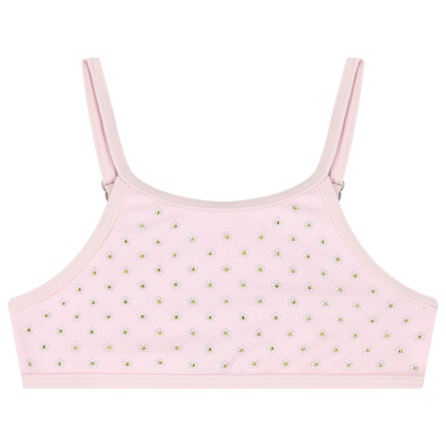 بيكيني باللون الوردى مرصع بأحجار الراين للبنات, 1, hi-res image number null