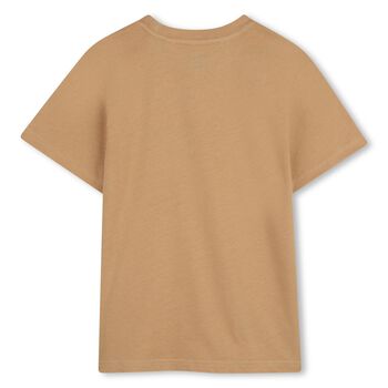 Boys Beige Logo T-Shirt