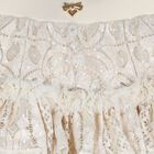 Girls Beige Lace Sequin Tiered Olivia Skirt, 1, hi-res