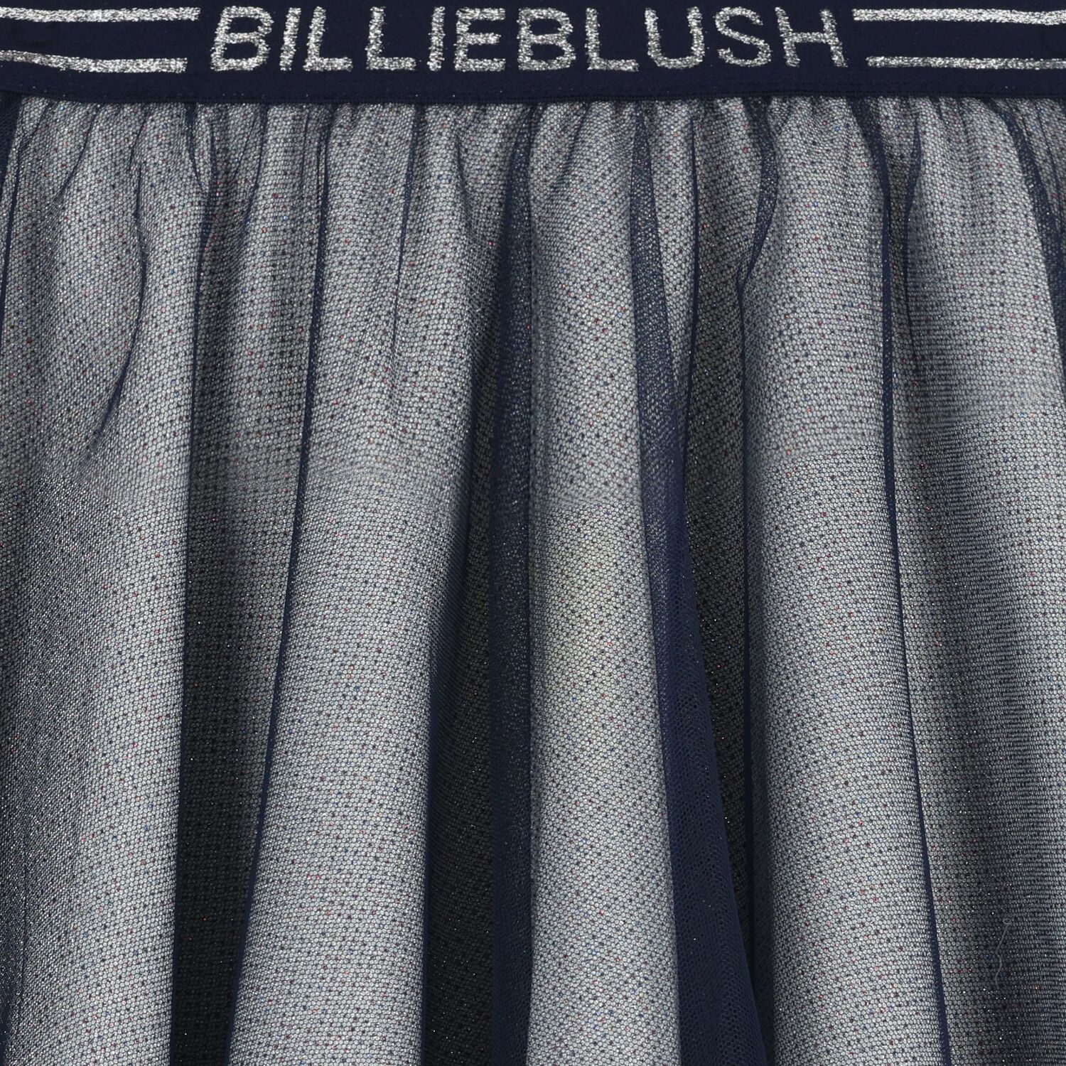 Girls Grey & Navy Blue Logo Skirt, 2, hi-res