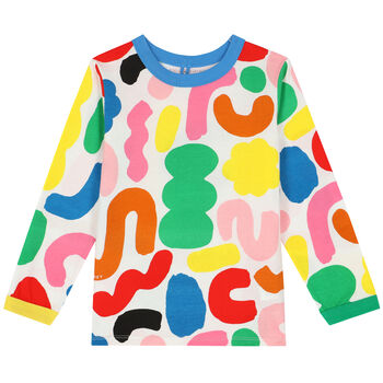 Boys Multi-Colored Abstract Long Sleeve Top