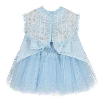 Younger Girls Blue Tulle Dress