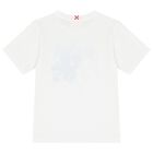 Boys White Cotton Logo T-Shirt, 1, hi-res