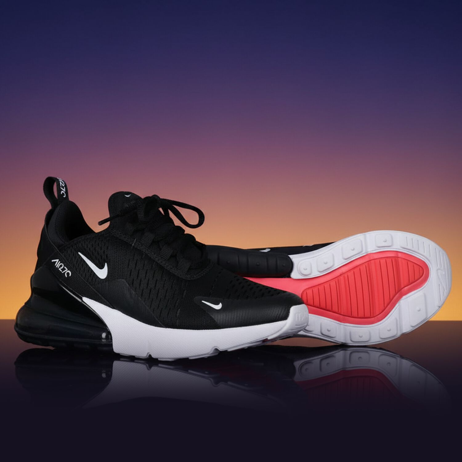 Black & White Nike Air Max 270, 2, hi-res