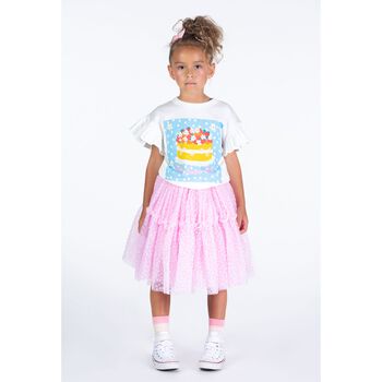 Girls Ivory Cake T-Shirt