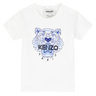 تيشيرت بالشعار باللون الابيض للاولاد, 1, hi-res