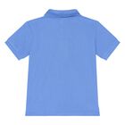 طقم شورت أولاد بالشعار باللون الأزرق والبرتقالي , 1, hi-res