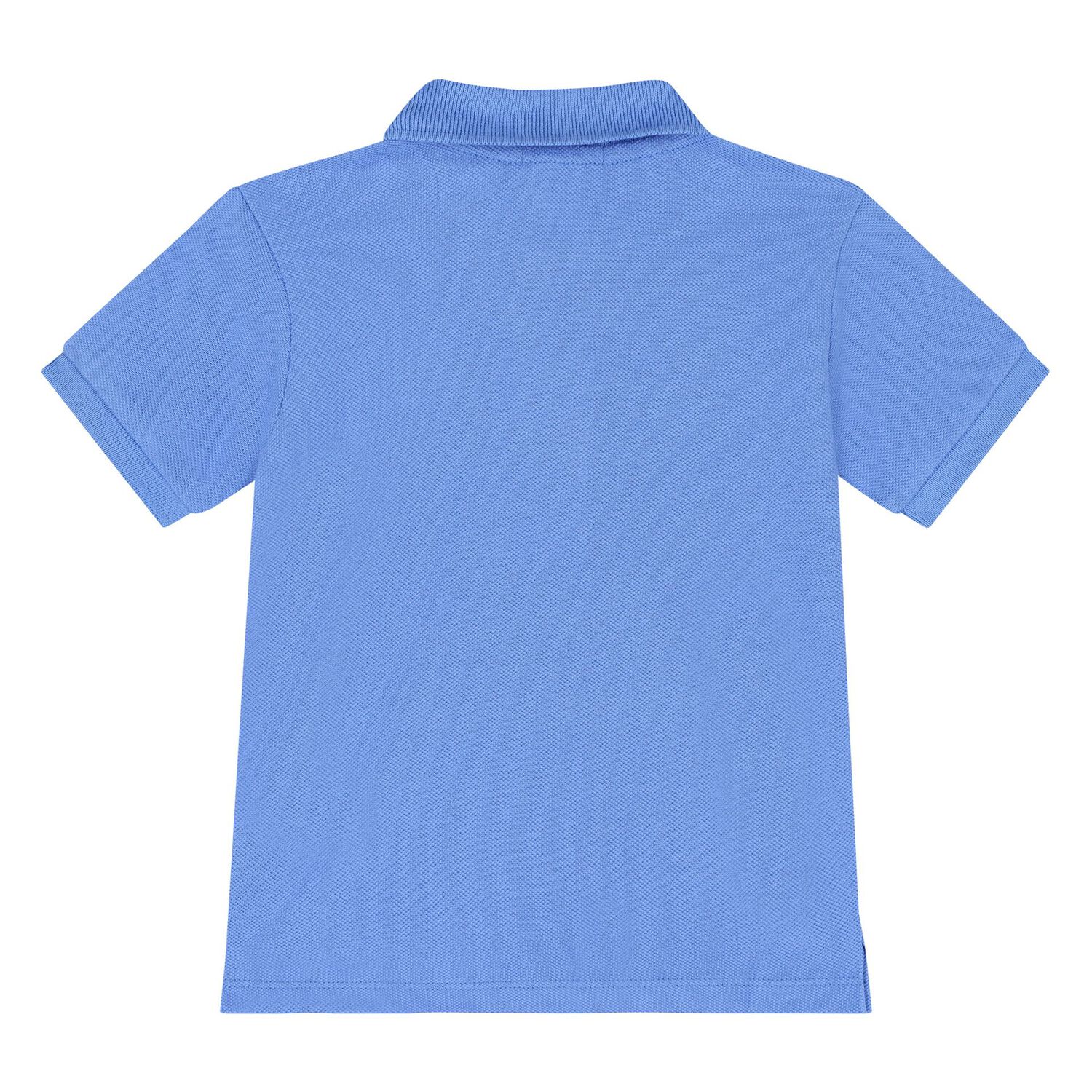 طقم شورت أولاد بالشعار باللون الأزرق والبرتقالي , 1, hi-res