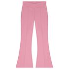 Girls Pink Logo Leggings, 1, hi-res