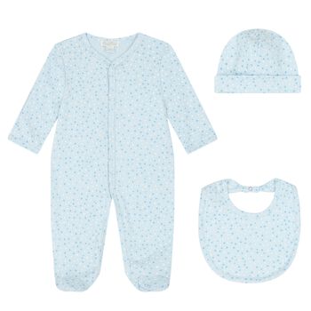 Baby Boys Blue Star Babygrow Gift Set