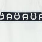 Baby Boys White Logo Babygrow, 1, hi-res