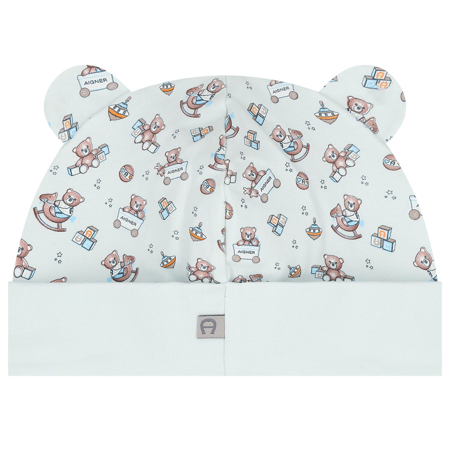 قبعة أطفال باللون زرقاء بشعار دب تيدي, 2, hi-res