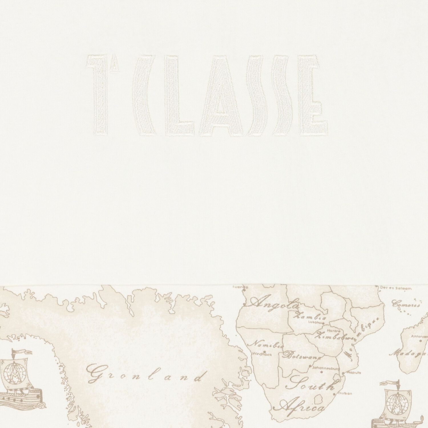 Ivory & Beige Geo Map Babygrow Gift Set, 4, hi-res image number null