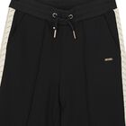 بنطلون بنات بالشعار باللون الاسود , 1, hi-res