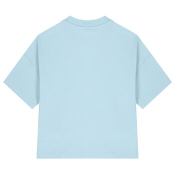 Boys Blue Teddy Bear Logo T-Shirt