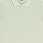 Younger Boys Green Logo Polo Shirt, 5, hi-res