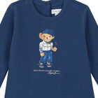 Baby Girls Blue Polo Bear Dress Set, 1, hi-res