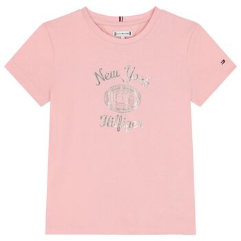 Girls Pink Logo T-Shirt