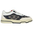 White & Beige GG Supreme Trainers, 1, hi-res