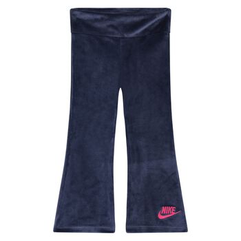 Nike Kids Younger Girls Navy Blue Velour Leggings, 1 Younger Girls Navy Blue Velour Leggings