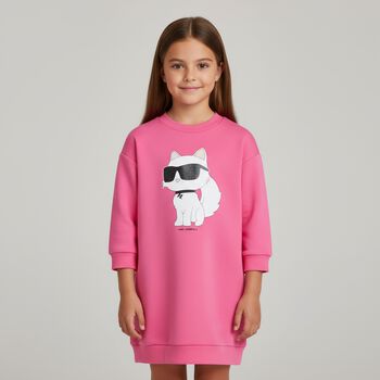 Younger Girls Pink Choupette Dress