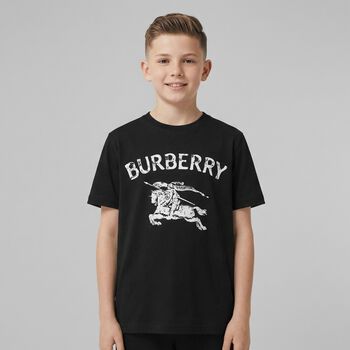 Boys Black EKD Logo T-Shirt