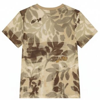 Boys Beige Logo T-Shirt