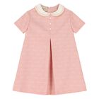 Younger Girls Pink GG Dress, 1, hi-res