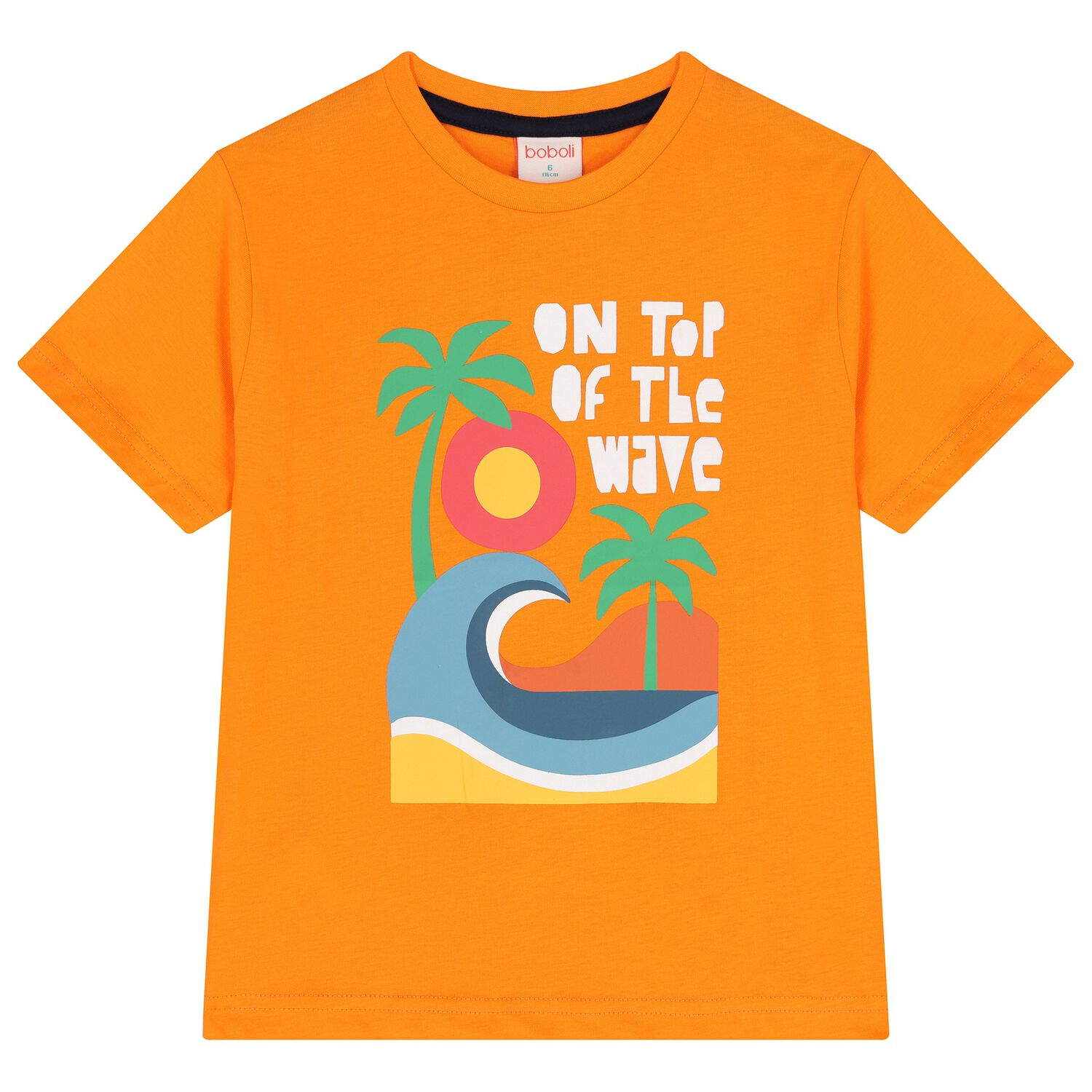 Girls Orange Beach T-Shirt, 1, hi-res