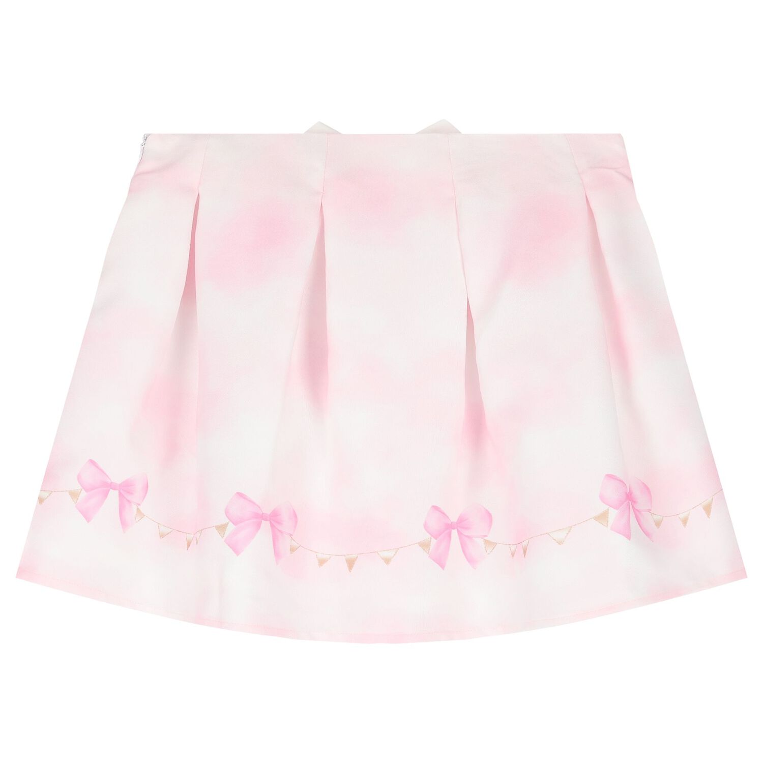 Girls White & Pink Balloon Skirt Set, 1, hi-res image number null