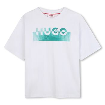 Boys White Logo T-Shirt