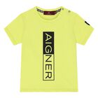 Younger Boys Green Logo T-Shirt, 2, hi-res