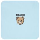 Blue Teddy Bear Logo Baby Blanket, 4, hi-res