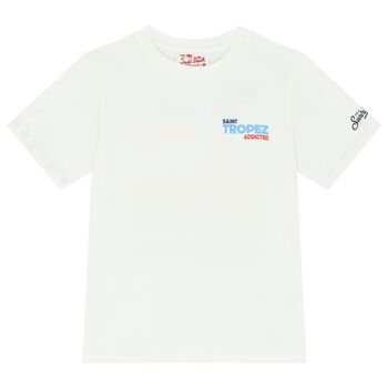 Boys White Saint Tropez T-Shirt