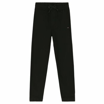 Boys Black Logo Joggers