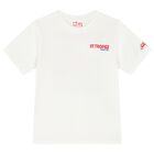 Boys White St Tropez Logo T-Shirt, 1, hi-res