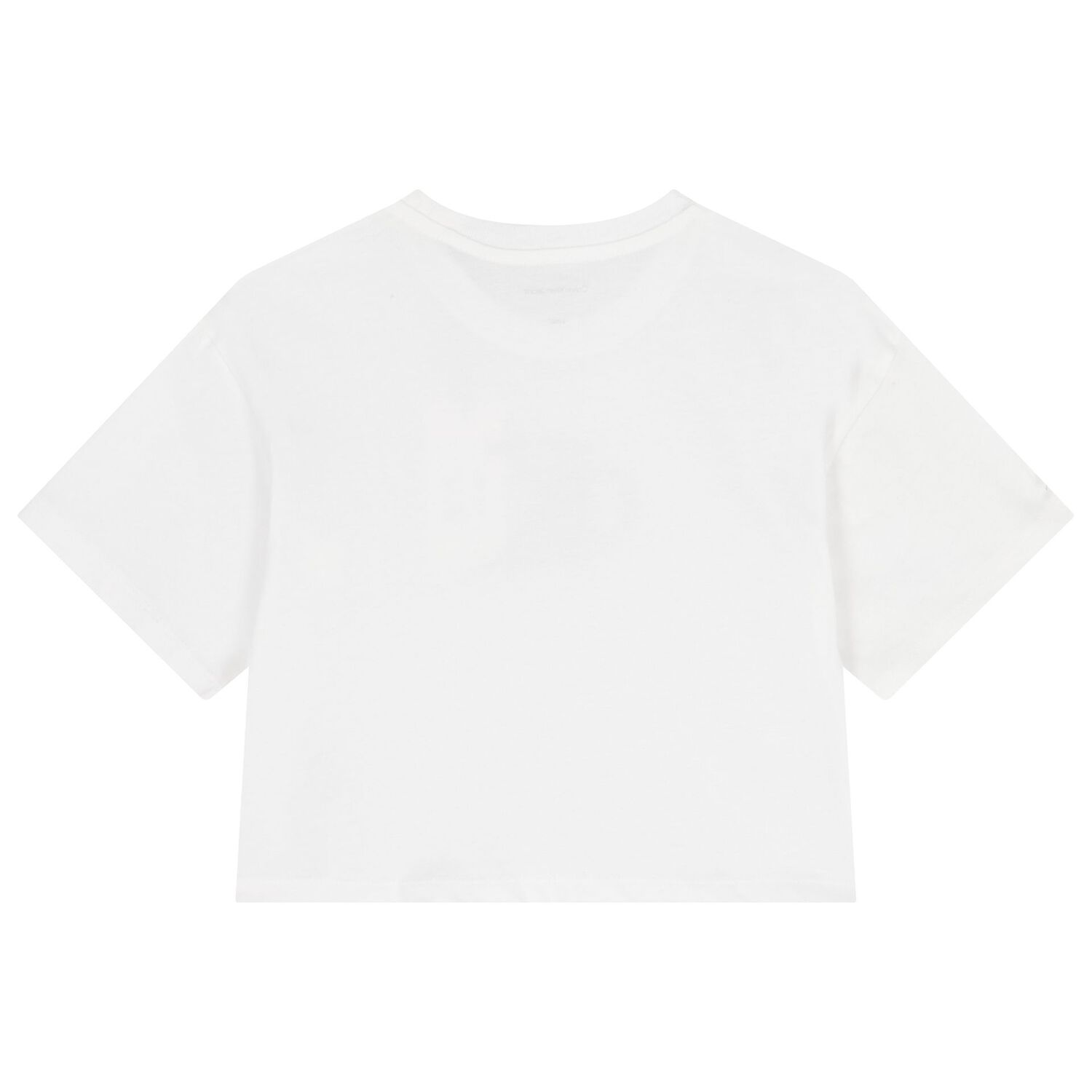 Girls White Logo T-Shirt, 1, hi-res