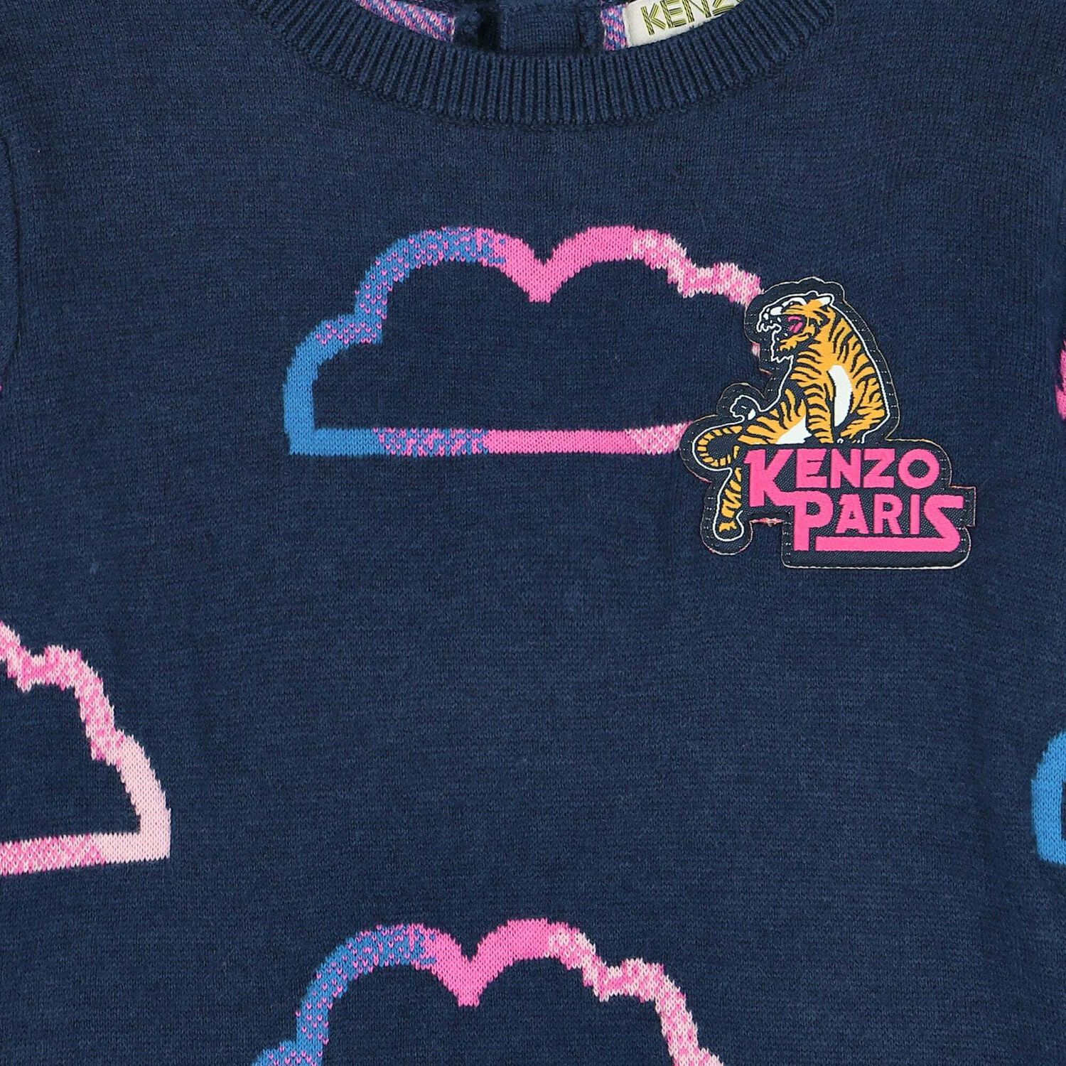 فستان باللون الكحلى للبنات, 1, hi-res image number null