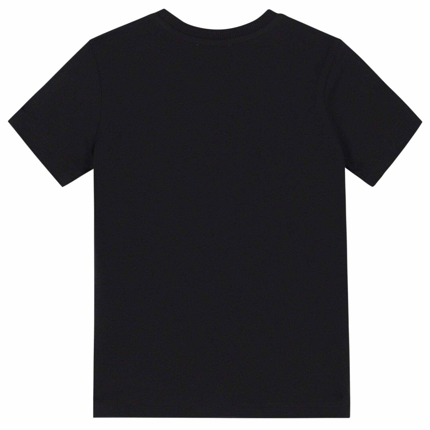 Boys Black Logo Top, 1, hi-res