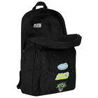 حقيبة ظهر بالشعار باللون الاسود , 1, hi-res