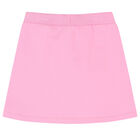 Girls Pink Logo Skirt, 3, hi-res
