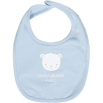 Baby Boys Blue Teddy Bib