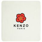 بطانية أطفال مزينة بزهرة بوكي باللونين العاجي والبيج, 1, hi-res