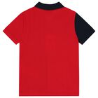Boys Red, White & Navy Blue Polo Shirt, 1, hi-res