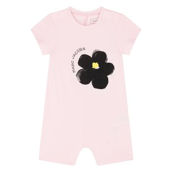 Baby Girls Pink Daisy Romper