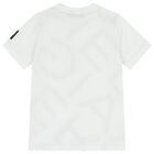 Boys White Logo T-Shirt, 2, hi-res