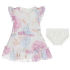 فستان بنات بالزهور باللون الابيض, 1, hi-res