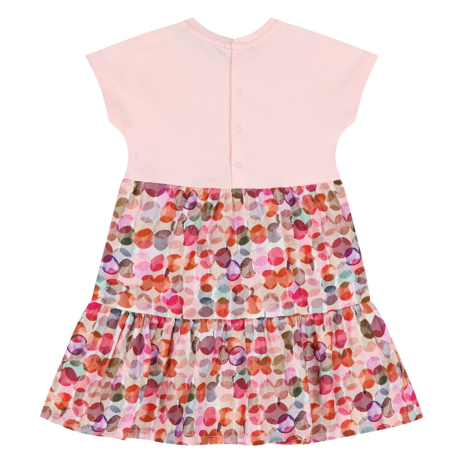 فستان بشريط باللون وردي للفتيات , 1, hi-res