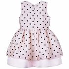 Girls Pink Spotted Dress, 1, hi-res