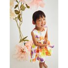 Girls Multi-Coloured Satin Dress, 1, hi-res